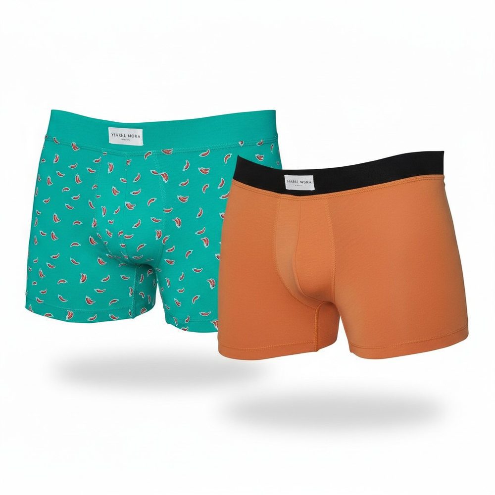 Lot de 2 boxers pastèques et orange