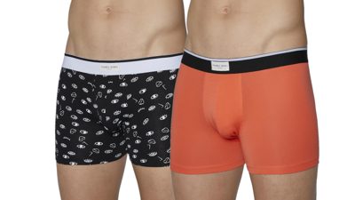 Photo 5 de Lot de 2 boxers yeux noir et corail