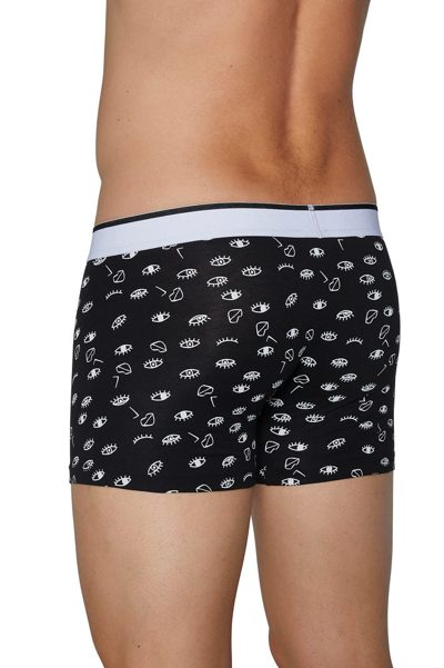 Photo 6 de Lot de 2 boxers yeux noir et corail