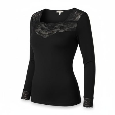 Photo 2 de Haut thermique manches longues noir